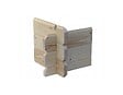 ALTANKA - Terrasse en bois avec balustrade pour abri en bois - 12m2 - 4m x 3m - couleur: naturel - DOM393 - vignette