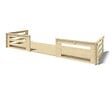 ALTANKA - Terrasse en bois avec balustrade pour abri en bois - 12m2 - 6m x 2m - couleur: naturel - DOM555 - vignette