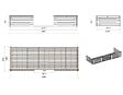 ALTANKA - Terrasse en bois avec balustrade pour abri en bois - 12m2 - 6m x 2m - couleur: naturel - DOM555 - vignette