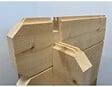 ALTANKA - Terrasse en bois avec balustrade pour abri en bois - 12m2 - 6m x 2m - couleur: naturel - DOM555 - vignette