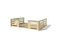 ALTANKA - Terrasse en bois avec balustrade pour abri en bois - 12m2 - 4m x 3m - couleur: naturel - DOM548 - vignette