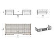 ALTANKA - Terrasse en bois avec balustrade pour abri en bois - 10m2 - 5m x 2m - couleur: naturel - DOM615 - vignette