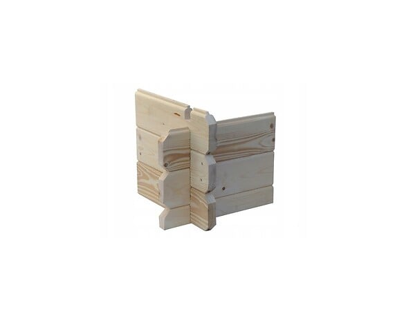 ALTANKA - Terrasse en bois avec balustrade pour abri en bois - 10m2 - 5m x 2m - couleur: naturel - DOM615 - large