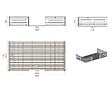 ALTANKA - Terrasse en bois avec balustrade pour abri en bois - 18m2 - 6m x 3m - couleur: naturel - DOM558 - vignette