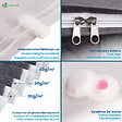 VOUNOT - Lot de 7 sac de rangement sous vide Non Tisse XXL gris - vignette