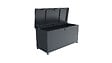WEKA - Coffre de jardin métal Gary 220L - Anthracite - L.115xP.50cm - vignette