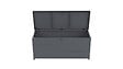 WEKA - Coffre de jardin métal GARY - Anthracite - L.180xH.79xP.70cm - vignette