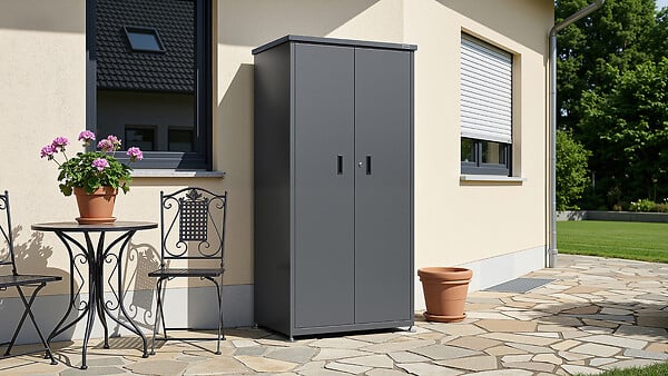 WEKA - Armoire de terrasse Métal 185 GARY - anthracite - large