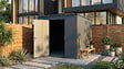 WEKA - Abri de jardin métallique acier GARY T6 - Anthracite - L.242,4xH.222,7xP.248,2cm - vignette