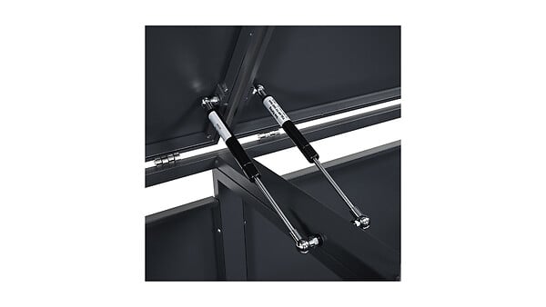WEKA - Cache-poubelle métal Gary - Anthracite - L.132xH.116xP.80cm - large