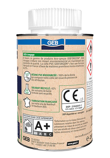 GEB - Geb'orizon colle pvc gel evacuation pme 250ml - large