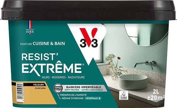 V33 - Peinture multi-supports - Resist' extrême - Curcuma - 2L - large