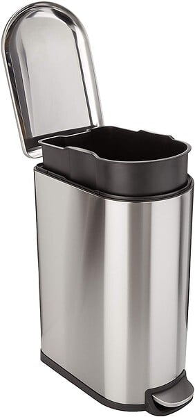 KITCHEN MOVE - Poubelle à pédale inox FULLER argent 40L - large