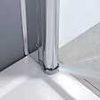 KIAMAMI VALENTINA - Coin Douche 70X90 Deux Portes De Fermeture | Cristal - vignette