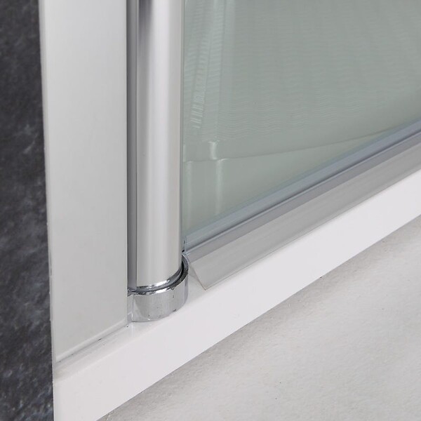 KIAMAMI VALENTINA - Cabine De Douche Carrée Cristal Ouverture Battante 80X80 Cm | Cristal - large