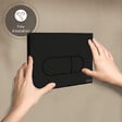 VITRA - Vitra  Root Round Plaque de déclenchement double touche, Noir mat (740-2211) - vignette