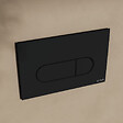 VITRA - Vitra  Root Round Plaque de déclenchement double touche, Noir mat (740-2211) - vignette