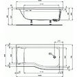IDEAL STANDARD - IDEAL STANDARD Baignoire Connect air 150 X 80 avec Pare Bain asymétrique gauche - vignette