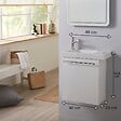PLANETE BAIN - Pack lave mains blanc + Lave mains + Robinetterie eau froide - vignette