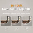 AICA SANITAIRE - AICA Miroir salle de bain asymétrique 100 x 66 cm LED Éclairage réglable en 3 couleurs + anti-buée + fonction mémoire - vignette