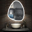 AICA SANITAIRE - AICA Miroir lumineux 120 x 80cm acve 3 couleurs + dimmable + anti-buée + mémoire, miroir salle de bain led - vignette