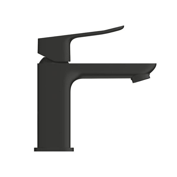 GROHE - Dice mitigeur monocommande de lavabo à levier avec vidage Clic-Clac, noir mat (1018612430) - large
