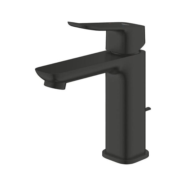 GROHE - Dice mitigeur monocommande de lavabo à levier avec vidage, noir mat (1018322430) - large
