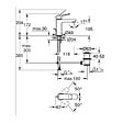 GROHE - Dice mitigeur monocommande de lavabo à levier avec vidage, noir mat (1018322430) - vignette