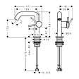 HANSGROHE - Hansgrohe Tecturis S mitigeur monocommande de lavabo éco CoolStart, bonde Push-Open, bronze brossé (73320140) - vignette