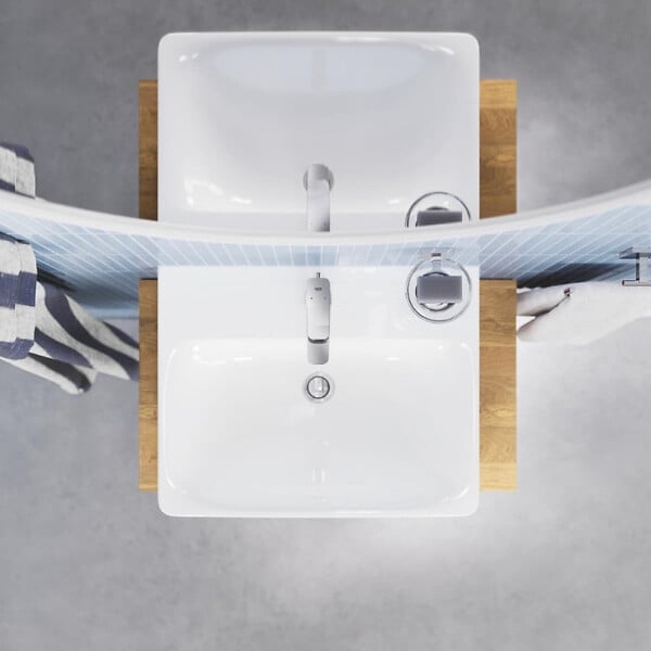 GROHE - Dice mitigeur monocommande de lavabo à levier avec vidage, chrome brillant (1018320000) - large