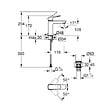 GROHE - Grohe Dice mitigeur monocommande de lavabo à levier avec vidage Clic-Clac, chrome brillant (1018330000) - vignette