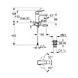 GROHE - Grohe Dice mitigeur monocommande de lavabo à levier avec vidage Clic-Clac, chrome brillant (1018570000) - vignette