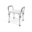 EMKE - EMKE Chaise de Douche Réglable 6 Positions – Tabouret de Bain Antidérapant avec Accoudoirs Amovibles, Charge Max 136 kg - vignette
