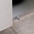 KIAMAMI VALENTINA - Meuble De Salle De Bains Suspendu 60Cm Portes Gris Perle, Lavabo, Miroir Et Lampe | Valentina - vignette