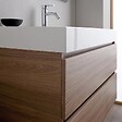 KIAMAMI VALENTINA - Meuble De Salle De Bains 90Cm Chêne Naturel Avec Lavabo Blanc Et Miroir | Valentina - vignette