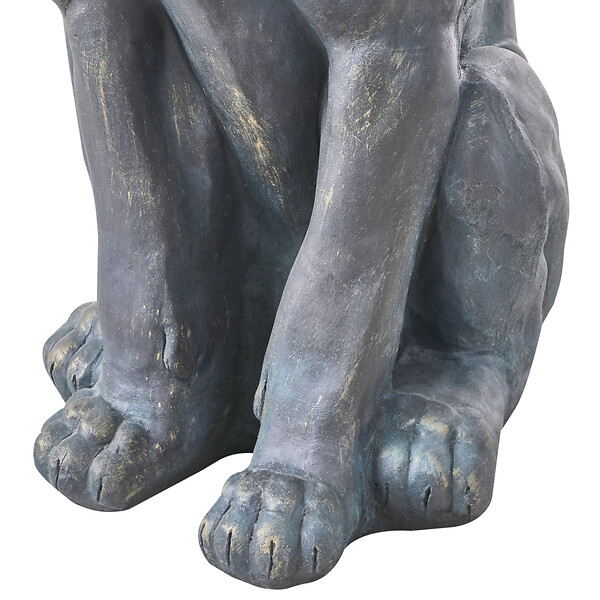 BELIANI - Statue de jardin DAKAR Lion Marron - large