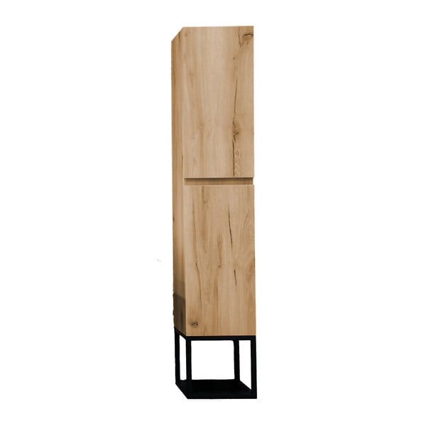 SWISS AQUA TECHNOLOGIES - B-Way 30x133x35 armoire de salle de bain sur pied, chêne mat (BWAY35OAKF) - large