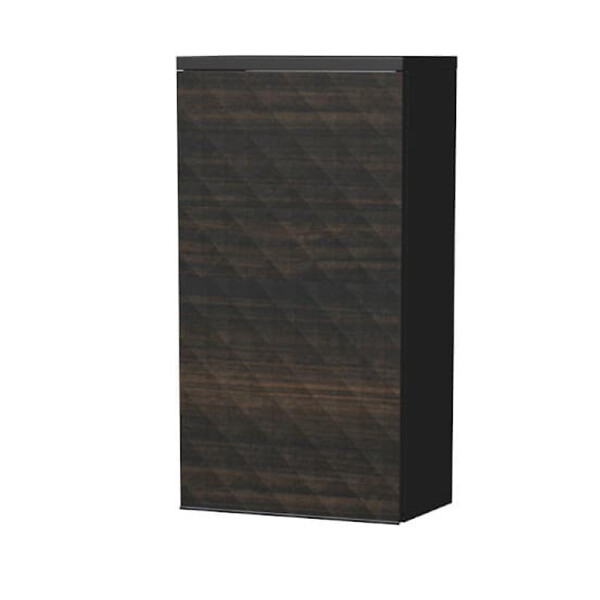 SWISS AQUA TECHNOLOGIES - Cube Way 32,5x63x20 cm armoire de salle de bain suspendue, ouverture à gauche, marron mat (CUBE3DH321DLHP) - large