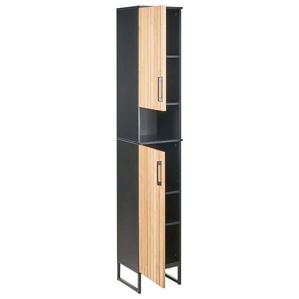 BELIANI - Meuble haut MISCANTI Bambou 30 cm Marron clair - large