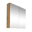 SWISS AQUA TECHNOLOGIES - Swiss Aqua Technologies B-Way 80x75 cm armoire de salle de bain en chêne lamellé-collé avec miroir intégré (BWAY80CABOAK) - vignette