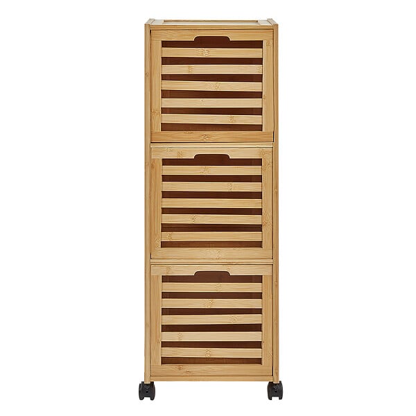 BELIANI - Meuble haut SHAWNEE Bambou 32 cm Marron clair - large