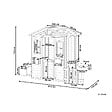 BELIANI - Cabane de jardin pour enfants AMPELIKO Bois de sapin Marron - vignette