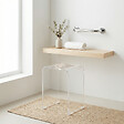 SWISS AQUA TECHNOLOGIES - Swiss Aqua Technologies Tabouret de salle de bain PMR antidérapant – sécurité et stabilité, Transparent (SATSTOLPLASTT) - vignette
