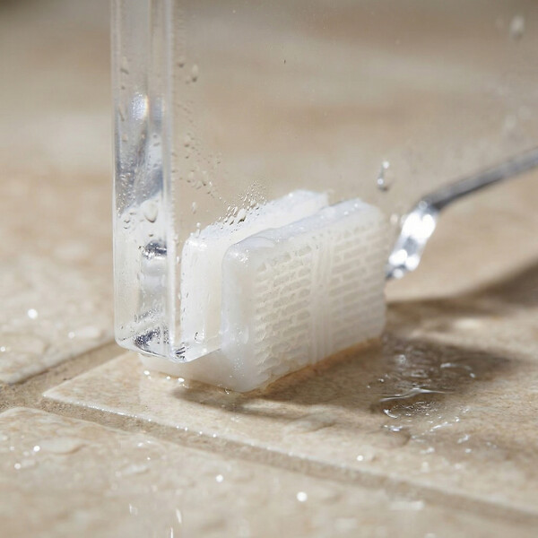 SWISS AQUA TECHNOLOGIES - Swiss Aqua Technologies Tabouret de salle de bain PMR antidérapant – sécurité et stabilité, Transparent (SATSTOLPLASTT) - large