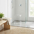 SWISS AQUA TECHNOLOGIES - Swiss Aqua Technologies Tabouret de salle de bain PMR antidérapant – sécurité et stabilité, Transparent (SATSTOLPLASTT) - vignette