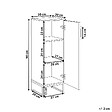 BELIANI - Meuble haut MISCANTI Bambou 30 cm Marron clair - vignette