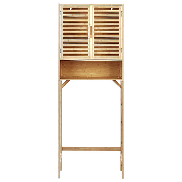 BELIANI - Meuble haut OKARCHE Bambou 63 cm Marron clair - large