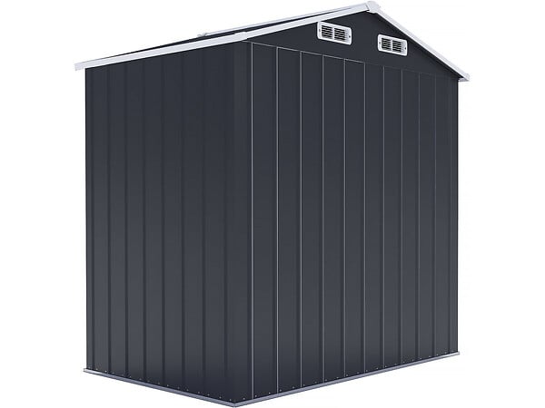 HABITAT ET JARDIN - Abri de jardin en métal avec porte coulissante "Boston" - 2,17 m² - Gris - large