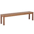 BELIANI - Banc de jardin MONSANO 170 cm Bois d'eucalyptus Marron - vignette