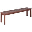 BELIANI - Banc de jardin TUSCANIA 160 cm Bois d'eucalyptus Marron foncé - vignette